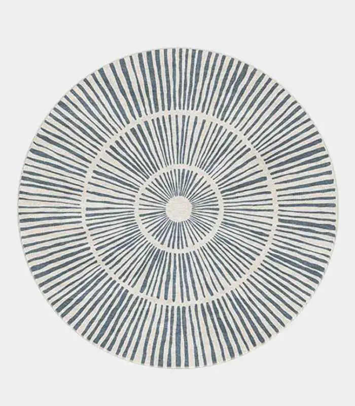 Radiant Rays Modern Round Rug