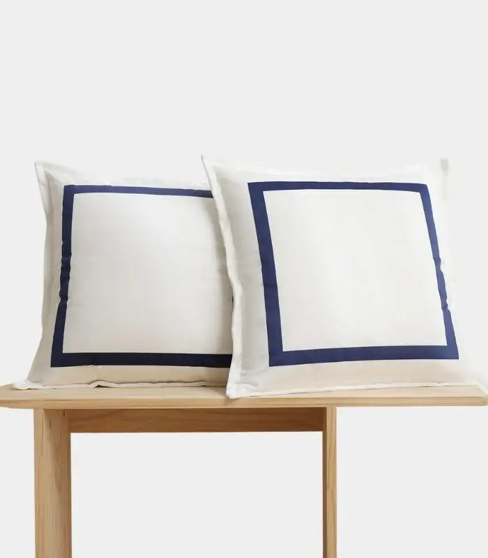 Set of 2 Pcs Elegant Square Velvet Cushion Covers 45x45 cm