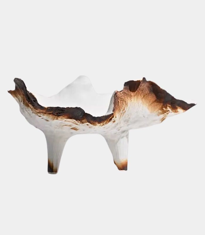 Organic Modern Art Bowl - Sculptural Decorative Centerpiece  Large 31 cm