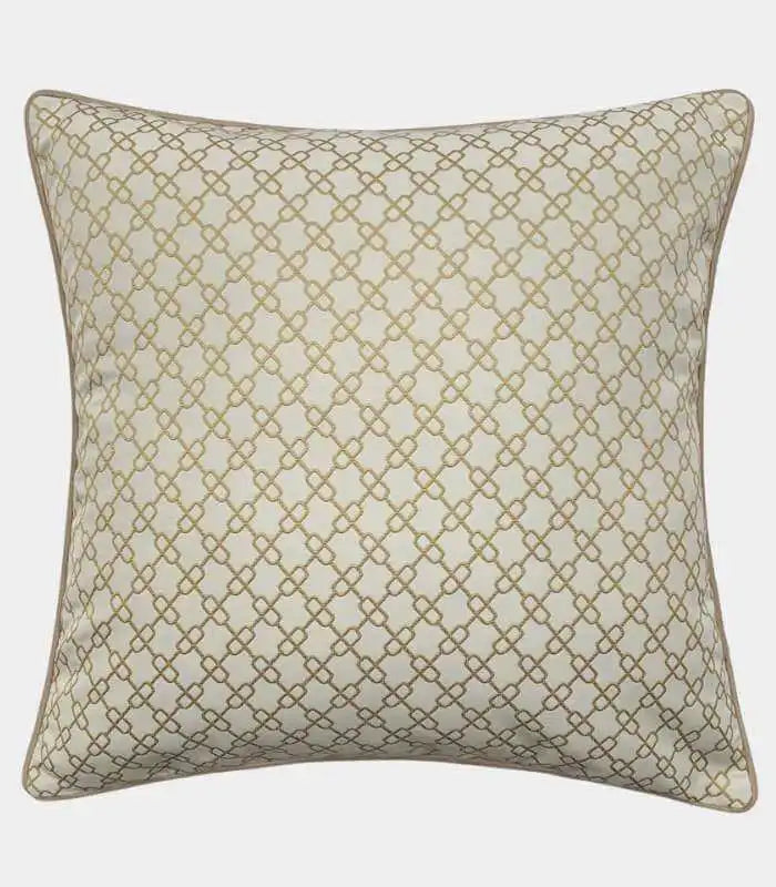 Château Tapestry Woven Cushion Cover – 45x45 cm | Elegant Jacquard Decorative Pillow Case