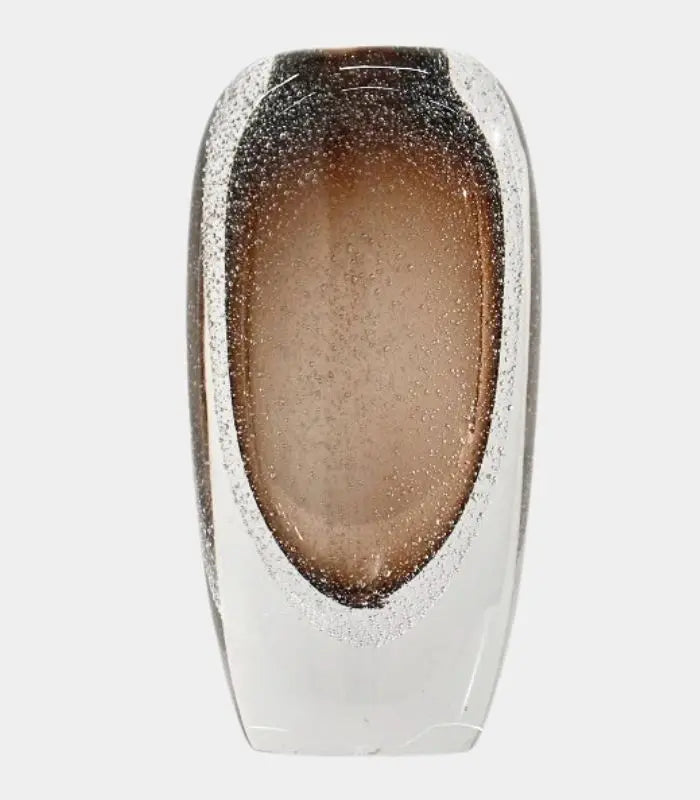 Isabeau Glass Vase – Bubble-Textured Ombré Design