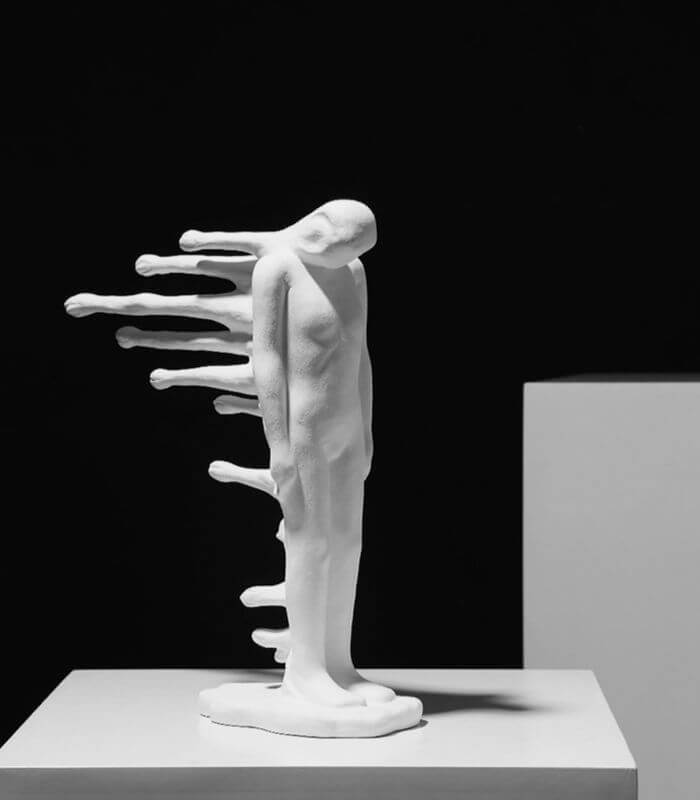 Aquatic Man Sculpture Decorative Figurine 35 cm