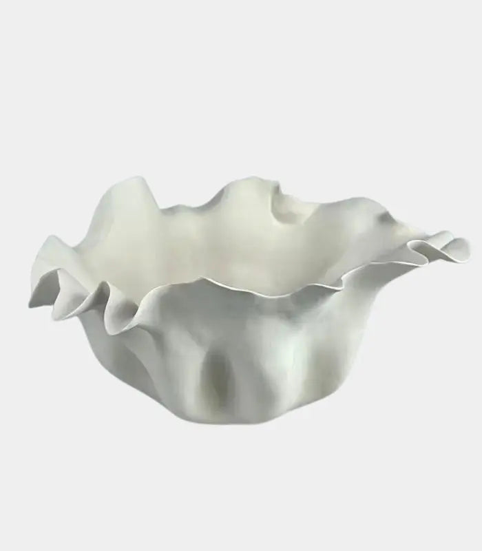 Coquille Ceramic Bowl – Sculptural Shell Design 32x14 cm