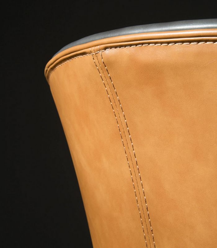 Modern Leather Dining Armchair 80cm