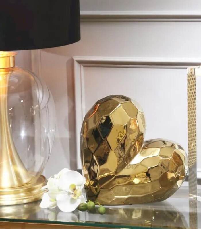 Heart Shape Ceramic Sculpture Ceramic 19 cm (7.48 in)