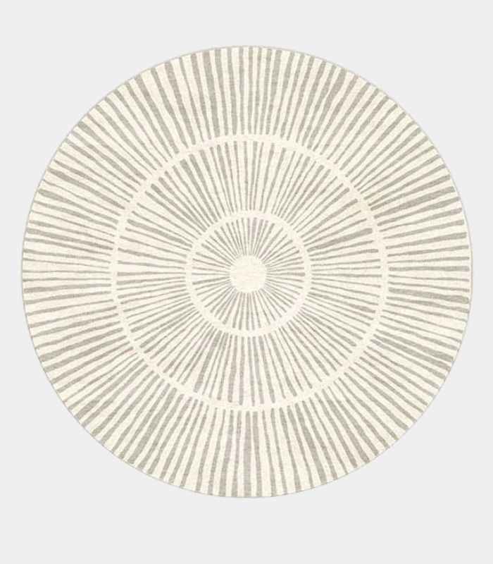 Radiant Rays Modern Round Rug