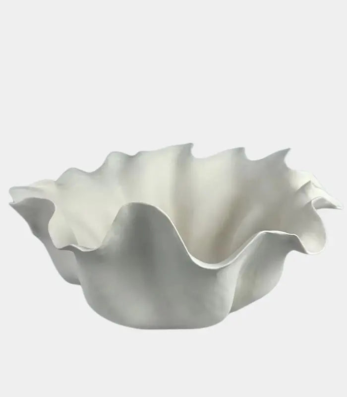 Coquille Ceramic Bowl – Sculptural Shell Design 32x14 cm