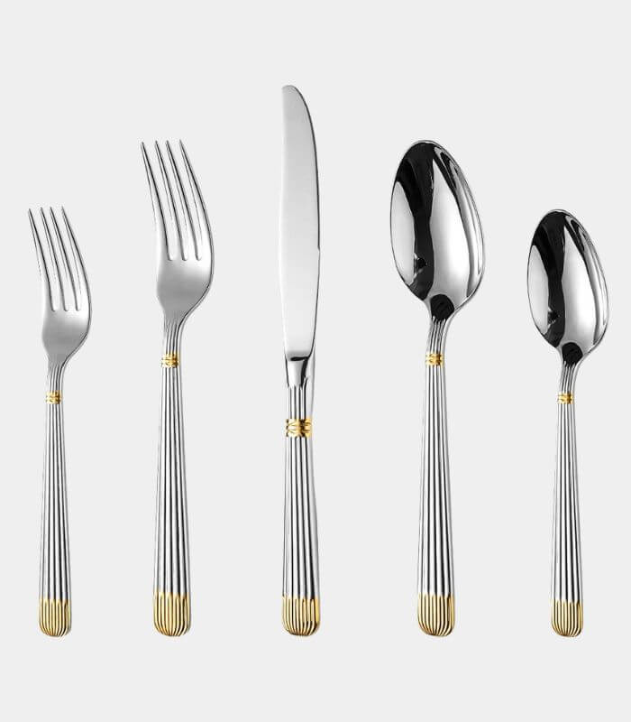 20 Pcs Cutlery Set Meridian Ridge – 304 Stainless Steel Set for 4 People