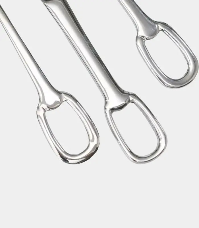 Set 30 Pcs Cutlery Set 304 Stainless Steel Buckle Handle for 6 People