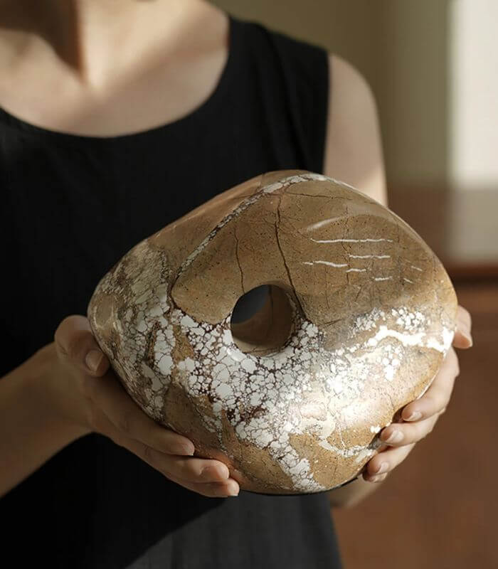 Fossilized Marble Sculptural Object 20 cm (7.9 inches)