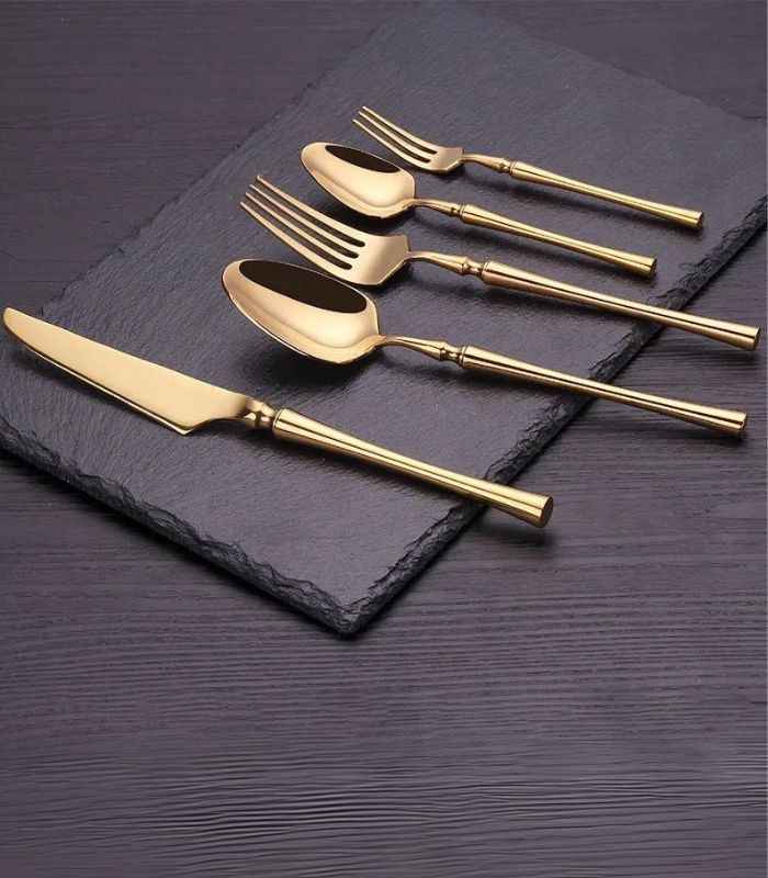 30 Pcs Cutlery Set Stainless Steel Mirror Polished Set for 6