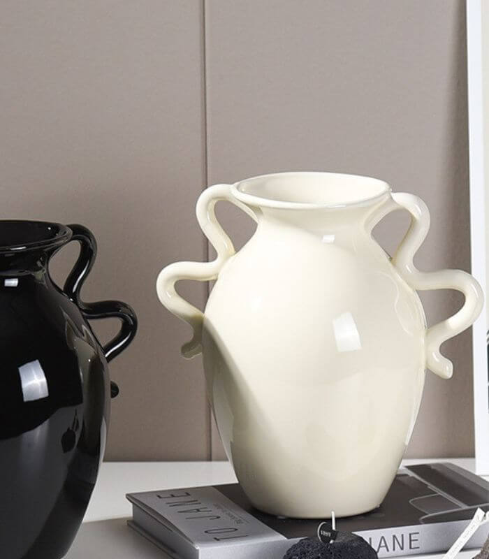 Chelsea Table Vase Ceramic White 23 cm
