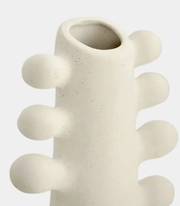 Ceramic Vase Aurora Elegant Cream White
