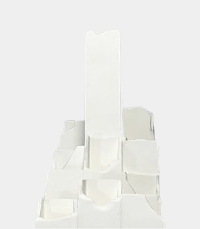 Ceramic Modern Sculpture Celestial White