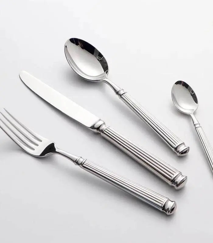 16-Piece Stainless Steel Cutlery Set – Silver, Serves 4 | Last Aristocrat