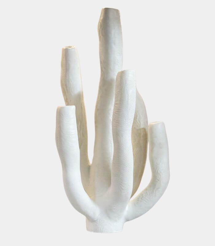 Modern Coral Branch Sculpture – Resin Marine-Inspired Decor | 35cm Contemporary Accent Piece