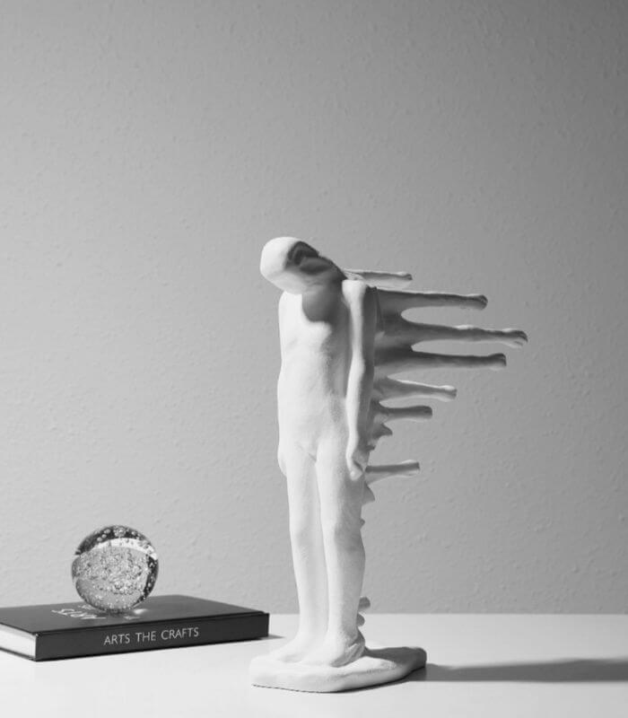 Aquatic Man Sculpture Decorative Figurine 35 cm