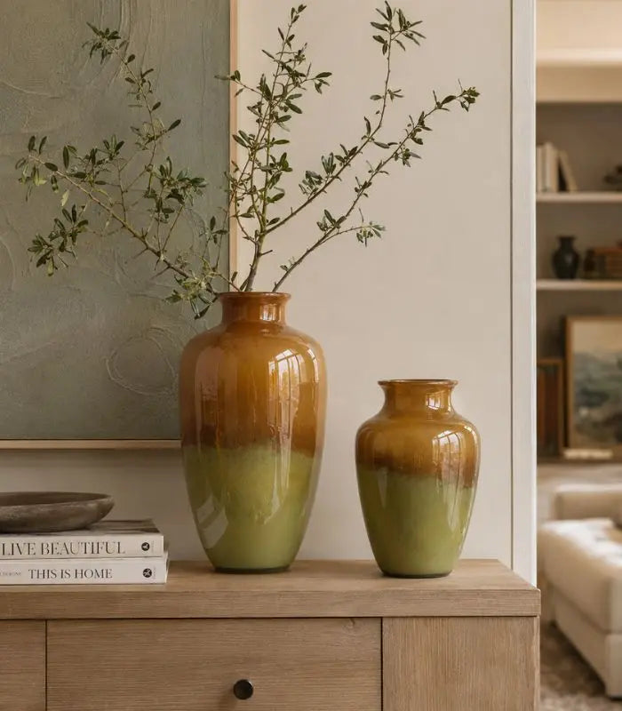 Maris Handcrafted Ombré Glass Tabletop Vase
