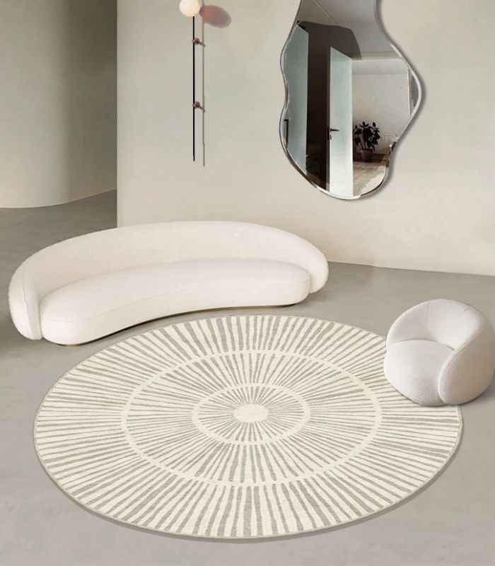 Radiant Rays Modern Round Rug