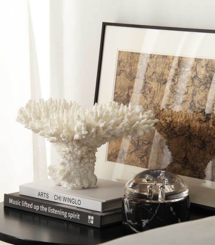 Oceanic Splendor Faux Coral Sculpture | Coastal Elegance 29 cm