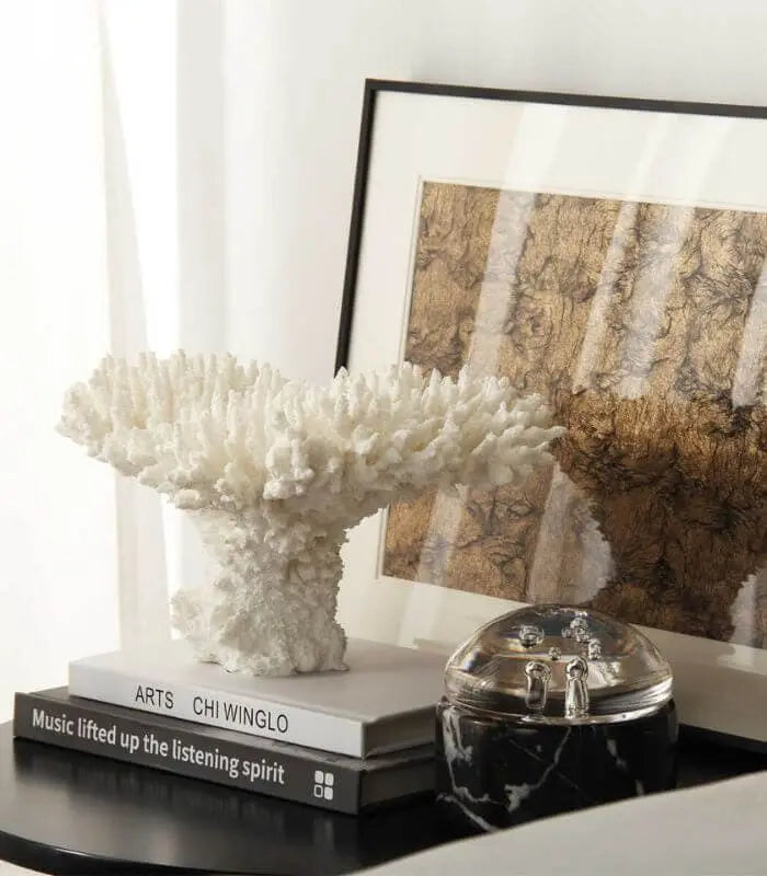 Oceanic Splendor Faux Coral Sculpture | Coastal Elegance 29 cm