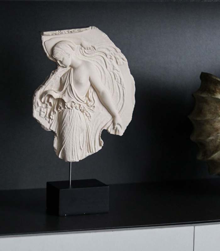 Elysian Grace Sculpture – Classical Fragment on Display Stand (35 cm / 13.8 in)