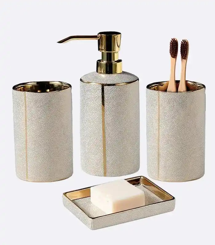 Badezimmer-Zubehörset aus Keramik