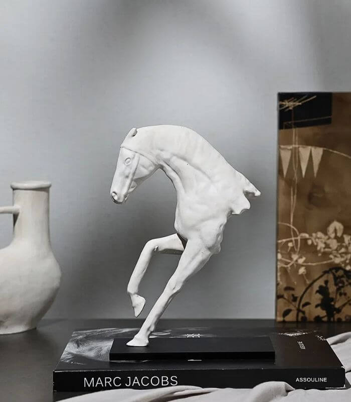 Equinox Half-Body Horse Sculpture – Handcrafted Crafted Resin Décor 24 cm
