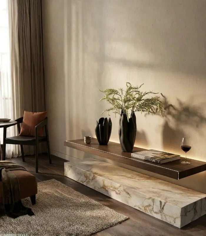 Noir Ceramic Vase Black Textured