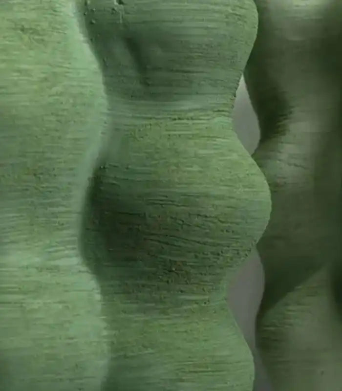 Table Vase Large Handcrafted Resin Green Tall Vases 39 cm