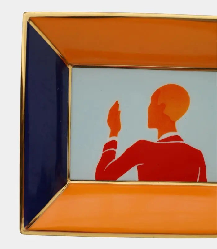 Vivienne Ceramic Trinket Tray – Art Deco Inspired Design 15 cm