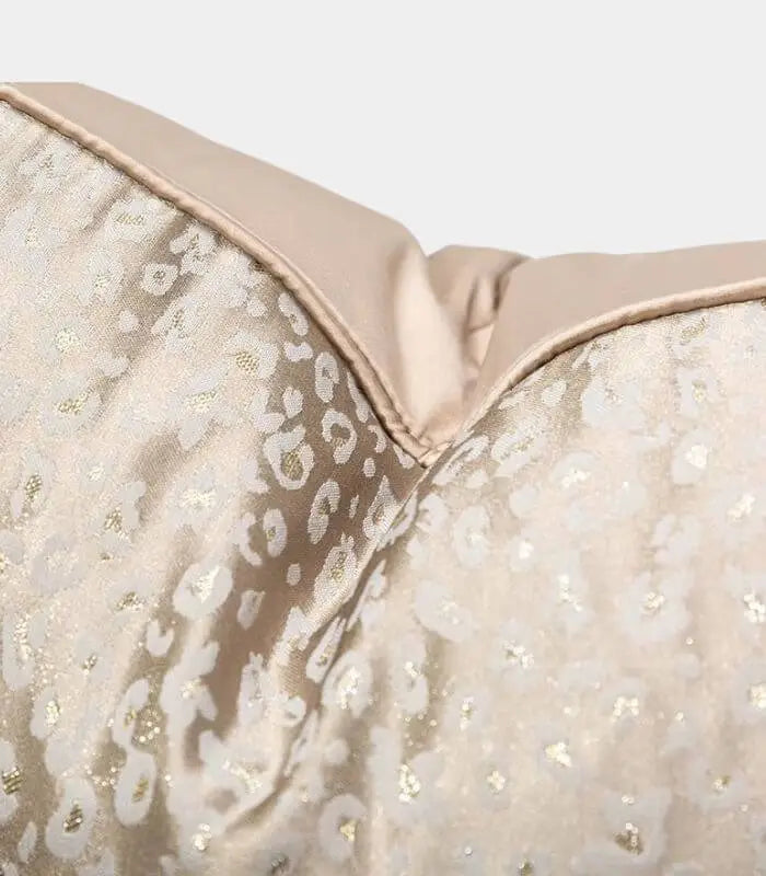 Champagne Leopard Decorative Throw Pillow Cover