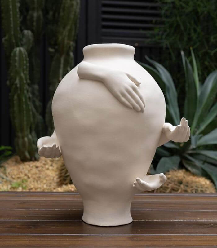 Handcrafted Ceramic Vase - Ethereal Embrace Large 38 cm (15 in)
