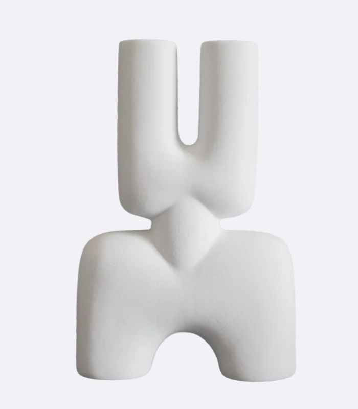 Villa White Ceramic Vase