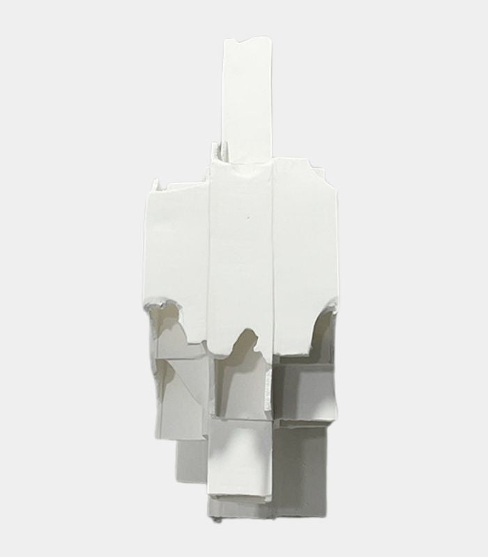 Ceramic Modern Sculpture Celestial White