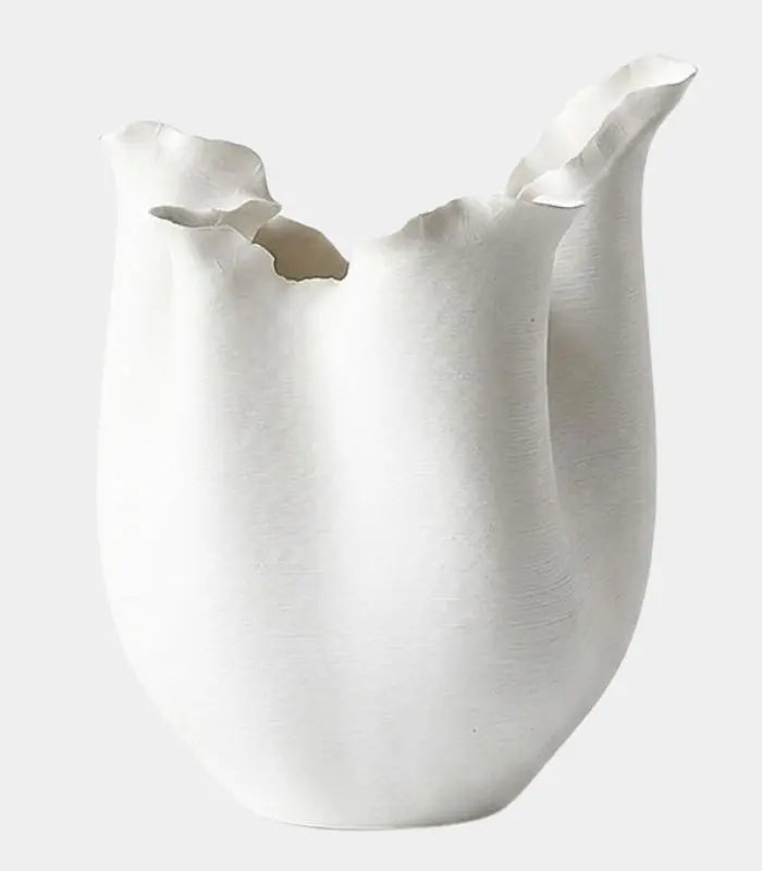 Petale Ceramic Vase – 3D Printed & Handcrafted Sculptural Design (10.83 in)