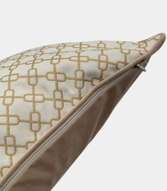 Château Tapestry Woven Cushion Cover – 45x45 cm | Elegant Jacquard Decorative Pillow Case