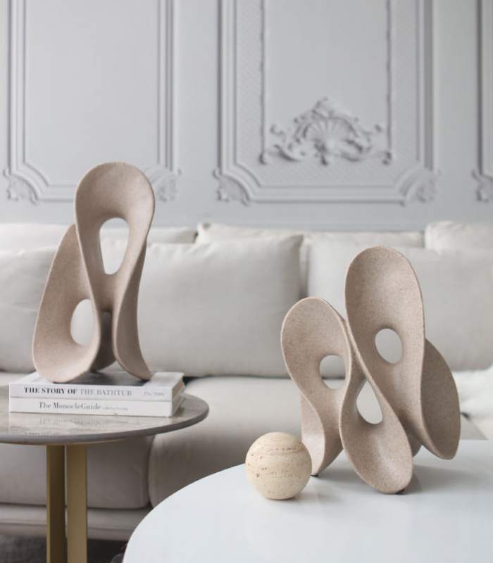 Abstract Hollowed-out Irregular Sculpture Decorative Object 30 cm