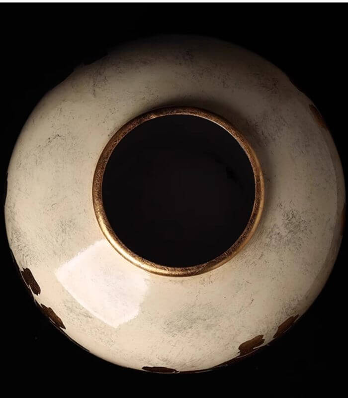 Matisse Golden Silhouettes Ceramic Vase - Elegant Art Deco Home Décor (29cm/11.4")