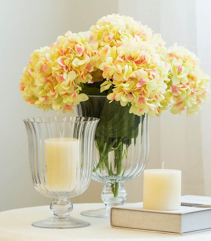 Table Top Vase Crystal Glass Hurricane Candle Holder Lead Free