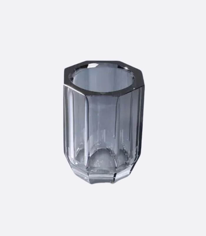 Bathroom Accessories Crystal Glass Grey
