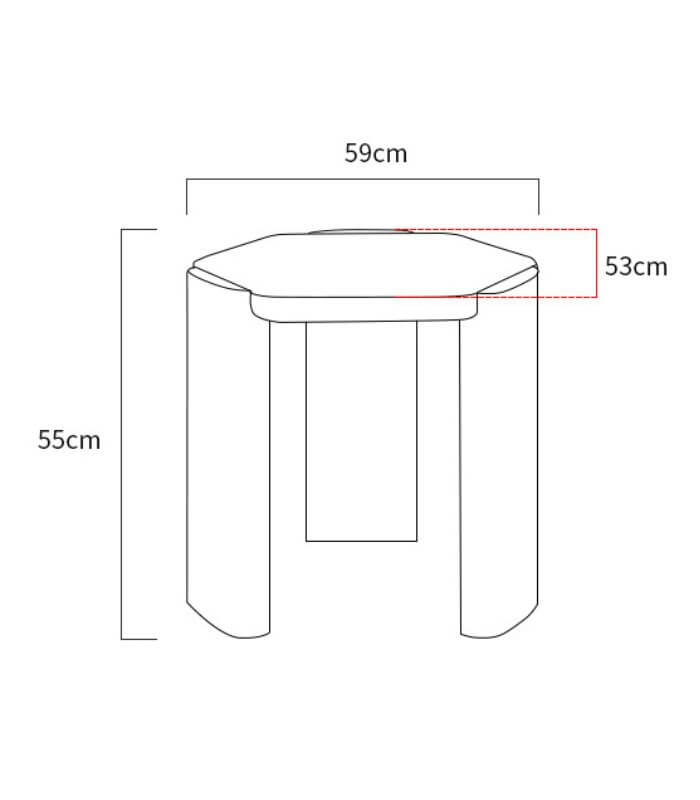 Chelsea Natural Travertine Side Table