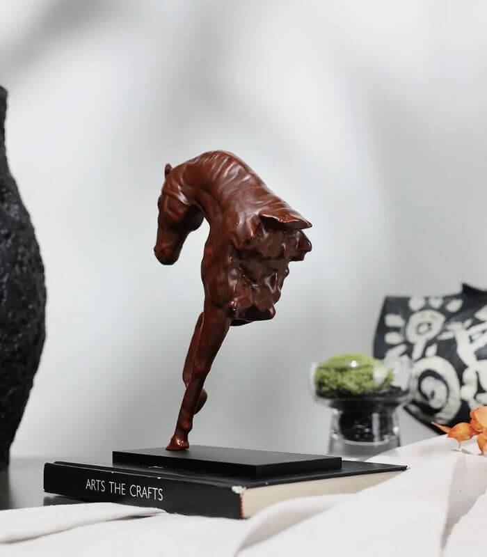 Equinox Half-Body Horse Sculpture – Handcrafted Crafted Resin Décor 24 cm