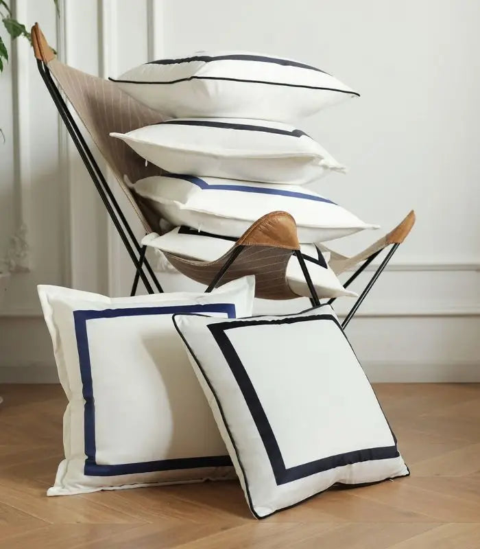 Set of 2 Pcs Elegant Square Velvet Cushion Covers 45x45 cm