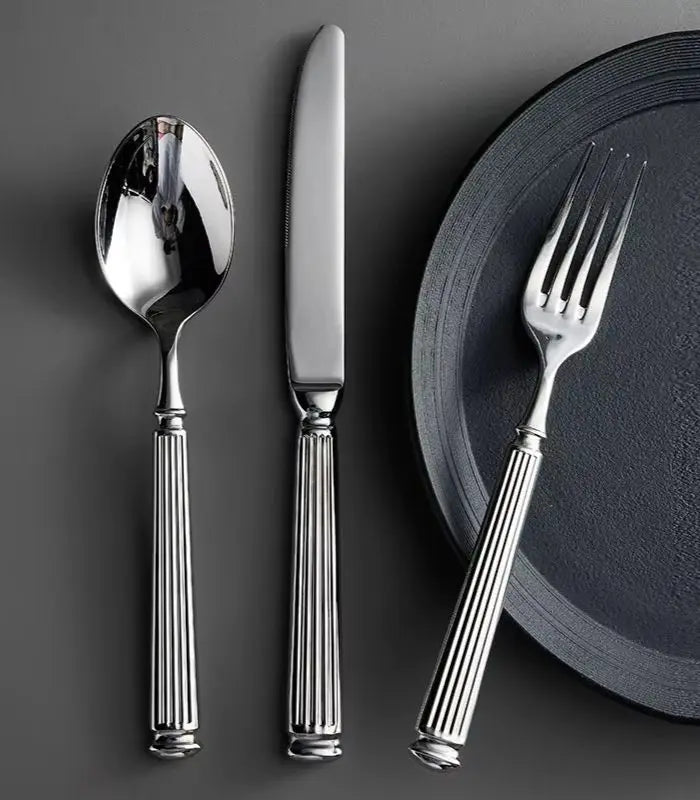 16-Piece Stainless Steel Cutlery Set – Silver, Serves 4 | Last Aristocrat