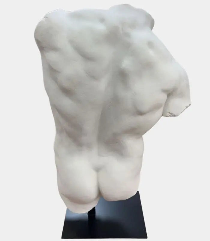 Classical Adonis Torso Sculpture on Stand - Elegant Home Gallery Statue Large 71 cm (28 inch)