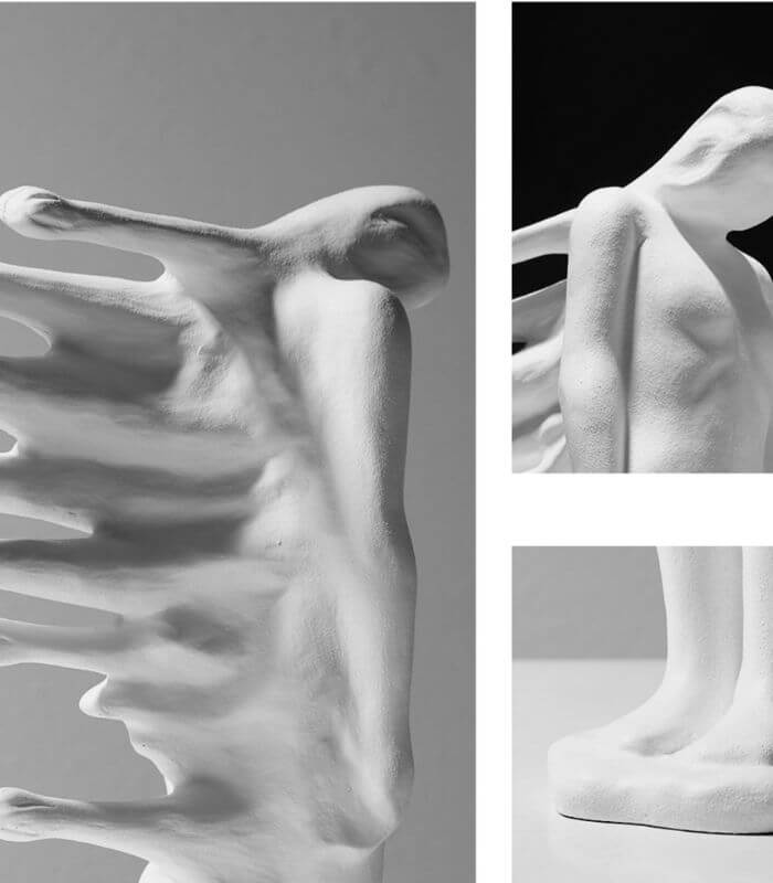 Aquatic Man Sculpture Decorative Figurine 35 cm