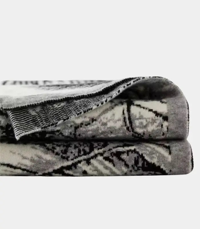 Jungle Expedition Monochrome Throw Blanket