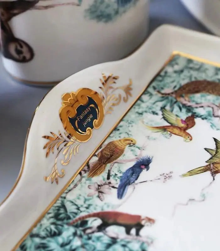 Bathroom Accessories Set Ceramic Bathroom Set Jungle Print