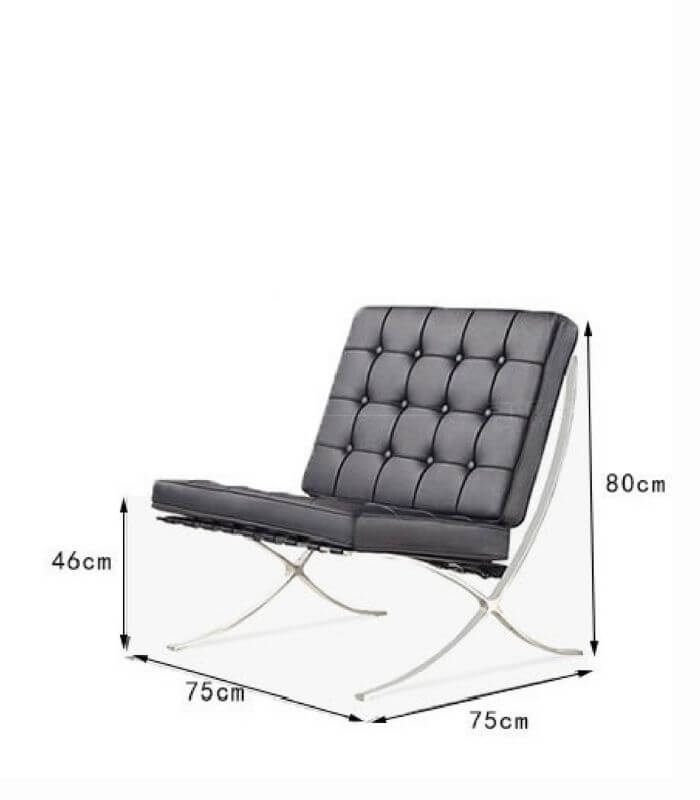 Catalonia Luxe Modernist Chair – Handcrafted Leather and Stainless Steel Seating